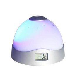 RELOGIO PROJETOR LUMINARIA CEU ESTRELADO DESPERTADOR INFANTIL ABAJUR LUZ NOTURNA GALAXIA ASTRONAUTA  - 1