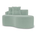 Ver mais imagens de Kit 02 Sofás Orgânicos Living Bob 145cm 02 Lugares com 02 Almofadas Bouclê Verde Menta - Abmaza