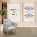 Ver imagem 4 de Cadeira Poltrona para Sala Quarto Confortável e Reforçada Agata :cinza Claro