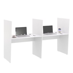 Mesa de Atendimento 2 Lugar Roma Branco - 1