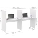 Ver imagem 2 de Mesa de Atendimento 2 Lugar Roma Branco