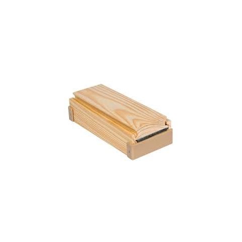 Apagador de Madeira em Carpete com Depósito para Giz / Grande - Pacote com 2 Unidades