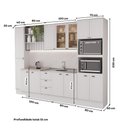 Ver imagem 5 de Cozinha Milla 13 Portas 3 Gavetas MDF 310cm Branco Móveis Carraro