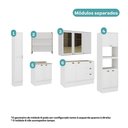 Ver mais imagens de Cozinha Milla 13 Portas 3 Gavetas MDF 310cm Branco Móveis Carraro