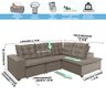 Sofá de Canto Montreal Retrátil, Reclinável, 4 Lugares 2,70x2,10 Metros, Chaise Fixo, Pillow Top, Ca - 4