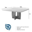Ver imagem 6 de Sala de Jantar 135x135 MDF/Vidro 8 Cadeiras Stella Bom Pastor