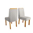 Ver imagem 3 de Sala de Jantar 135x135 MDF/Vidro 8 Cadeiras Stella Bom Pastor