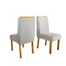 Sala de Jantar 135x135 MDF/Vidro 8 Cadeiras Stella Bom Pastor - 3