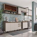 Ver imagem 1 de Cozinha Modulada Completa com Lavanderia 420cm 14 Portas Connect Henn