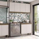 Ver imagem 2 de Cozinha Modulada Completa com Lavanderia 420cm 14 Portas Connect Henn
