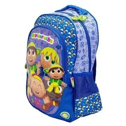 Mochila Costas Infantil Escolar Pequerruchos Azul - 2