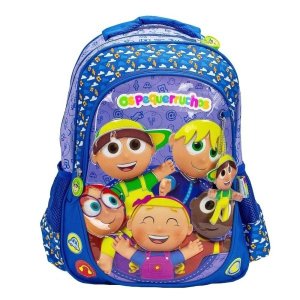 Mochila Costas Infantil Escolar Pequerruchos Azul
