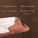 Ver imagem 6 de Bandeja Decorativa para Servir Frios Petiscos Grande Folhas