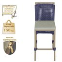 Ver imagem 4 de Mesa Bistrô 2 Banquetas Roma Fendi Corda Náutica 3 Trama Azul