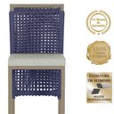Ver imagem 3 de Mesa Bistrô 2 Banquetas Roma Fendi Corda Náutica 3 Trama Azul