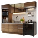 Ver imagem 2 de Armário de Cozinha Completa 270 cm Rustic Glamy Madesa 17