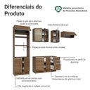 Ver imagem 4 de Armário de Cozinha Completa 270 cm Rustic Glamy Madesa 17