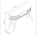 Ver imagem 3 de Conjunto Aparador Estoril e Mesa de Centro Indianapolis Marrom Cinamomo/Off White