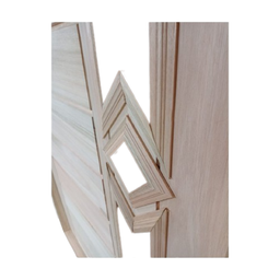 Porta Pivotante Visor Losango Eucalipto 2,13x1,27 Frainer Bbb Tradicional Visor Losango - 3