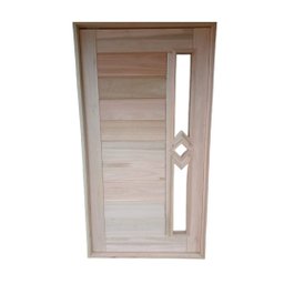 Porta Pivotante Visor Losango Eucalipto 2,13x1,27 Frainer Bbb Tradicional Visor Losango - 2