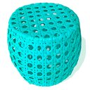 Ver imagem 1 de Puff Bahamas Colmeia - Decoração, Jardim, Banco, Seat Garden, Área - Azul Tiffany