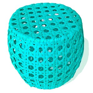 Puff Bahamas Colmeia - Decoração, Jardim, Banco, Seat Garden, Área - Azul Tiffany