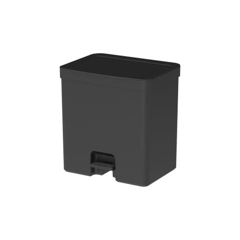 Lixeira com Pedal Trium 30 L Preto ou
