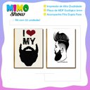 Ver imagem 3 de Kit 2 Placas Decorativa Barbearia Mdf I Love My Beard Br31