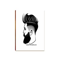 Kit 2 Placas Decorativa Barbearia Mdf I Love My Beard Br31 - 5