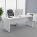 Ver imagem 1 de Mesa Escrivaninha para Reunião Escritório Moderna 180cm Móvel na Caixa