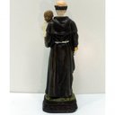 Ver imagem 3 de Estatueta Imagem Santo Antônio de Pádua Resina Enfeite 16cm