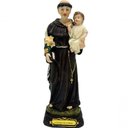 Ver imagem 1 de Estatueta Imagem Santo Antônio de Pádua Resina Enfeite 16cm