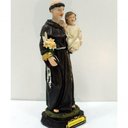 Ver imagem 4 de Estatueta Imagem Santo Antônio de Pádua Resina Enfeite 16cm