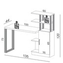 Ver imagem 2 de Estante Escrivaninha 1 Porta F17 Freijó/Preto Fosco