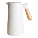 Ver imagem 1 de Garrafa Térmica Bon Gourmet Cabo em Madeira 1l Branca