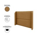 Ver imagem 2 de Cabeceira Casal Estofada Ideal para Cama Box 140cm Corino - Caramelo