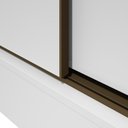 Ver imagem 4 de Guarda Roupa Saion 3 Portas com Pés 1 Porta Glass - Lp - Rei de Casa Branco