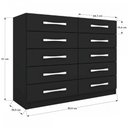 Ver imagem 4 de Cômoda Vitoria 10 Gavetas - Panorama Móveis