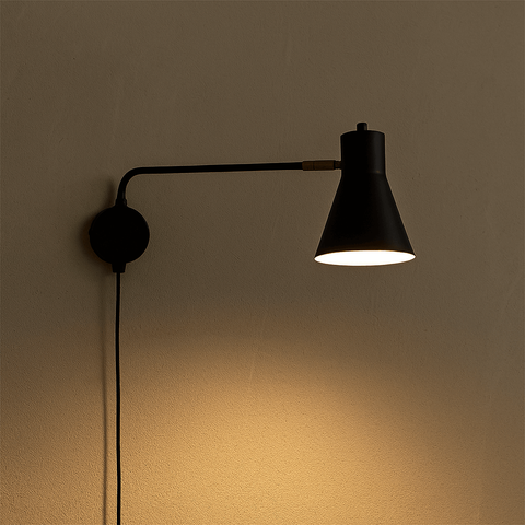 Luminária de Parede Arandela Articulada Eileen Preto