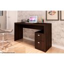 Ver imagem 5 de Mesa Escrivaninha Juvenil ME4130 c/ 2 Gavetas Nogal - Tecno Mobili