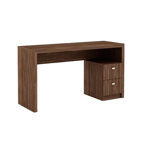 Mesa Escrivaninha Juvenil ME4130 c/ 2 Gavetas Nogal - Tecno Mobili