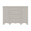 Ver imagem 6 de Cômoda Infantil 125cm 2 Portas e 4 Gavetas Dengo Multimóveis MP4440 - Off White