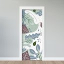 Ver imagem 1 de Adesivo de Porta - Floral Contemporâneo 5