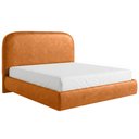 Ver imagem 2 de Cama King Flutuante com Cabeceira 195cm Aura W01 Couríssimo Canela - Lyam Decor