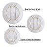 Suporte Gancho Mola Dourada Prato Decorativo Parede Pendurar Sobremesa 12 a 16cm - 6
