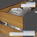 Ver imagem 5 de Balcão de Cozinha com Tampo 1 Porta 1 Gaveta Burguesa Nesher