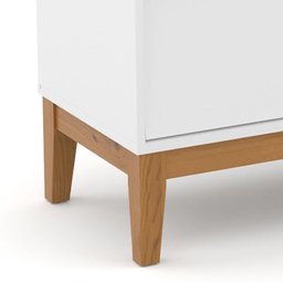 Cômoda Infantil Unique com Porta e 3 Gavetas Branco Soft/eco Wood - Matic Móveis - 4 Cômoda Infantil Unique com Porta e 3 Gavetas Branco Soft/eco Wood - Matic Móveis - 4