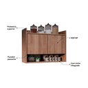 Ver imagem 5 de Armário Aéreo Cozinha Multiuso Cecília 70cm 02 Portas Freijó - Desk Design