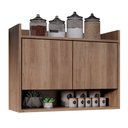 Ver imagem 1 de Armário Aéreo Cozinha Multiuso Cecília 70cm 02 Portas Freijó - Desk Design