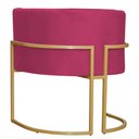 Ver imagem 2 de Kit 2 Poltronas Decorativa Sala de Estar Luana Base Gold Veludo Pink - Montanaris Decor Md Montanari